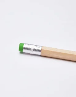 Bolígrafo Madera Con Goma