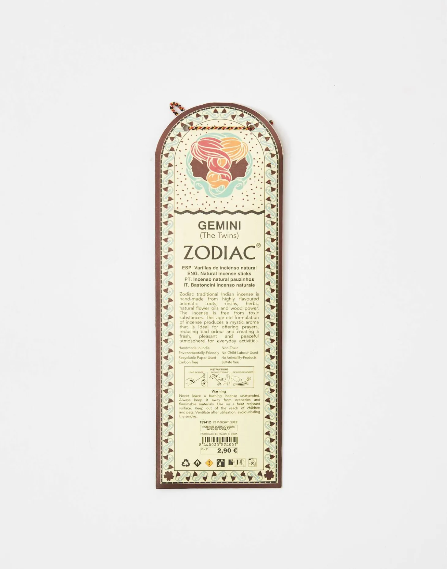 Incienso Zodiaco 25gr