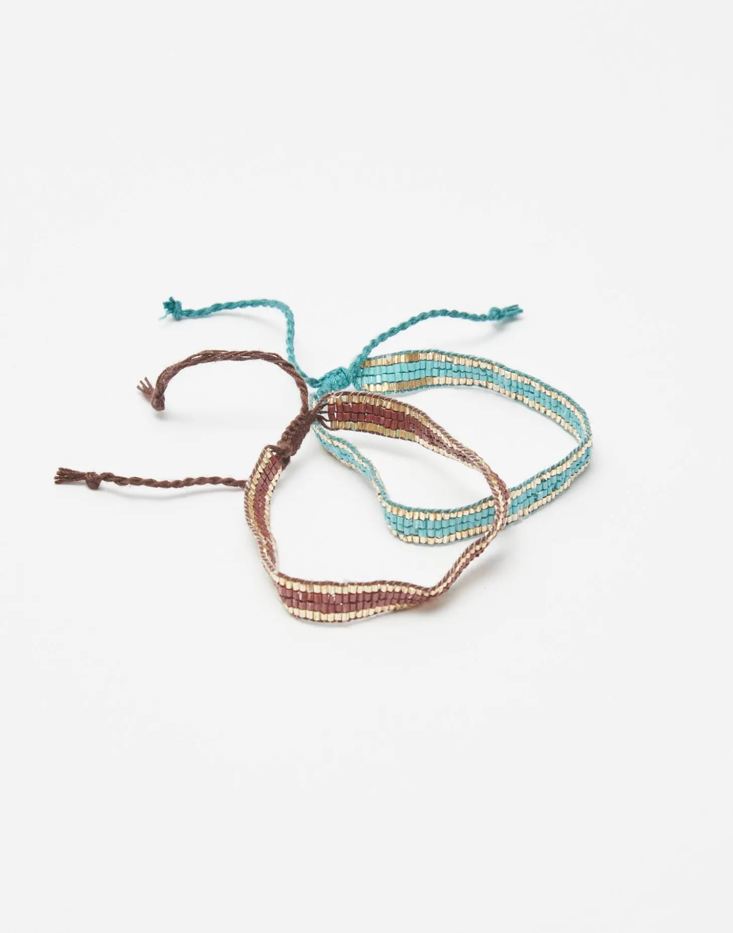 Pack 2 Pulseras Ribete Dorado